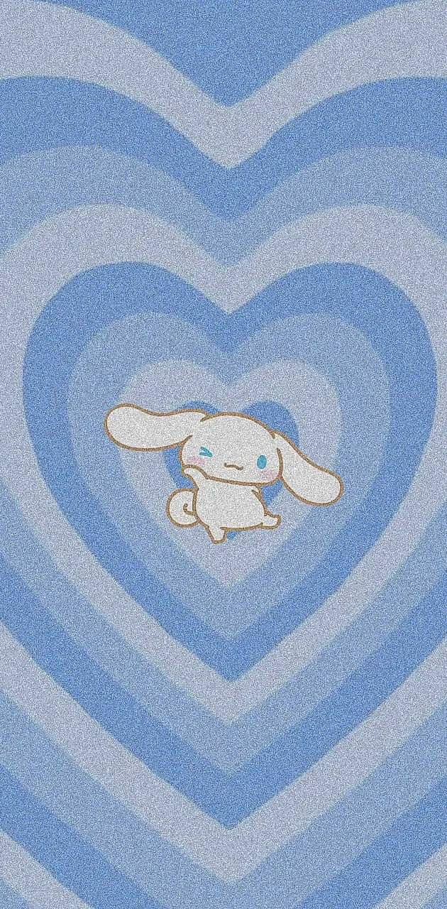 Cinnamoroll, blue hearts, light blue background, HD Phone Wallpaper
