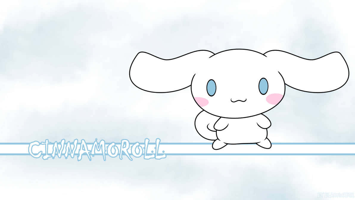 Cinnamoroll, white cartoon bunny, long ears, SD Desktop Wallpaper
