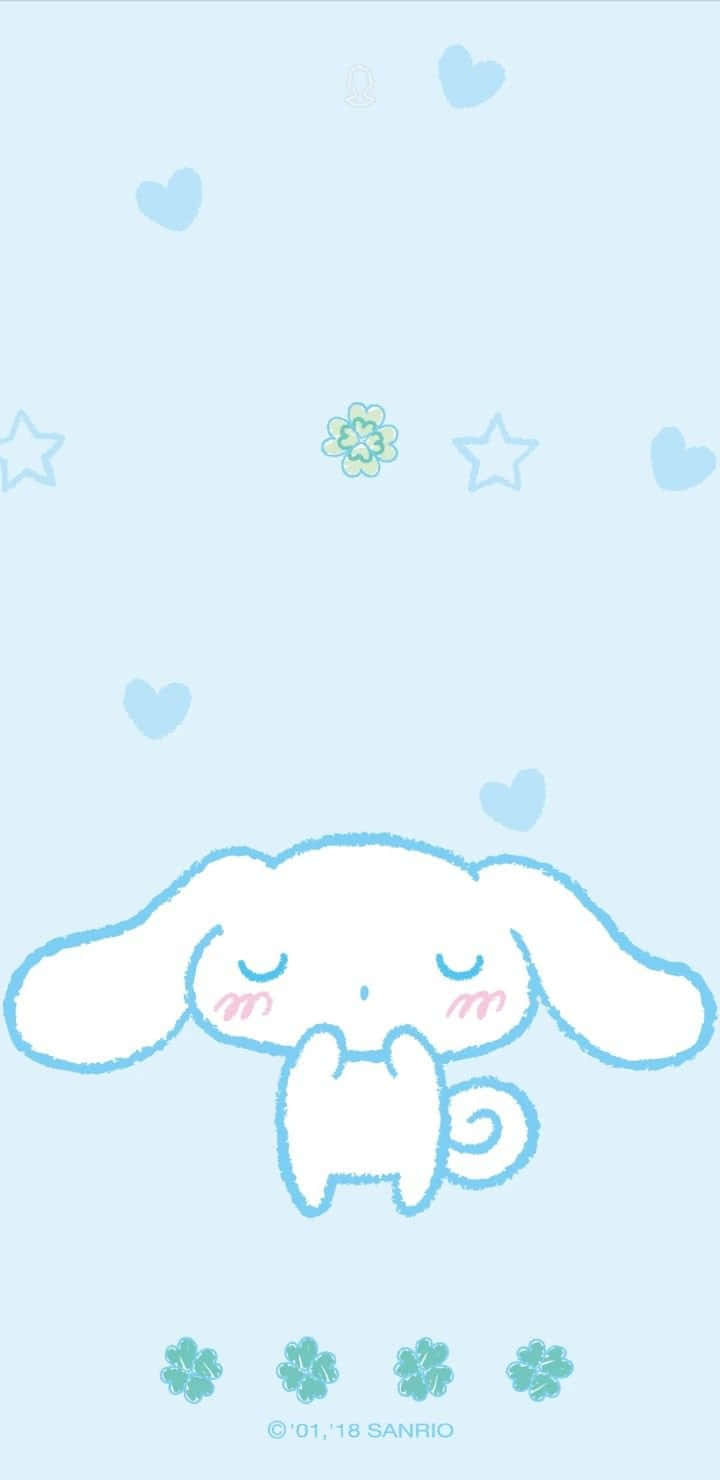 Cinnamoroll, white cartoon bunny, heart on his head, HD Phone Wallpaper