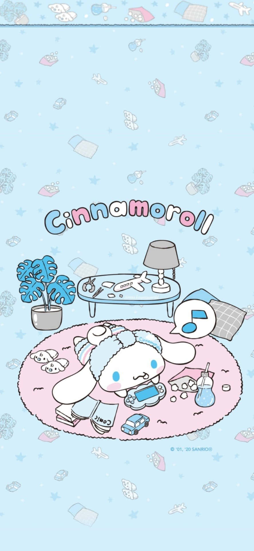 Cinnamoroll Phone, Cinnamoroll, pink rug, Full HD Phone Wallpaper