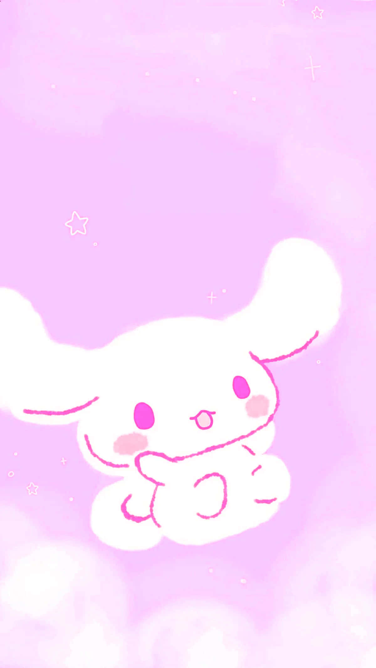 Cinnamoroll, Sanrio, pastel pink, Full HD Phone Wallpaper