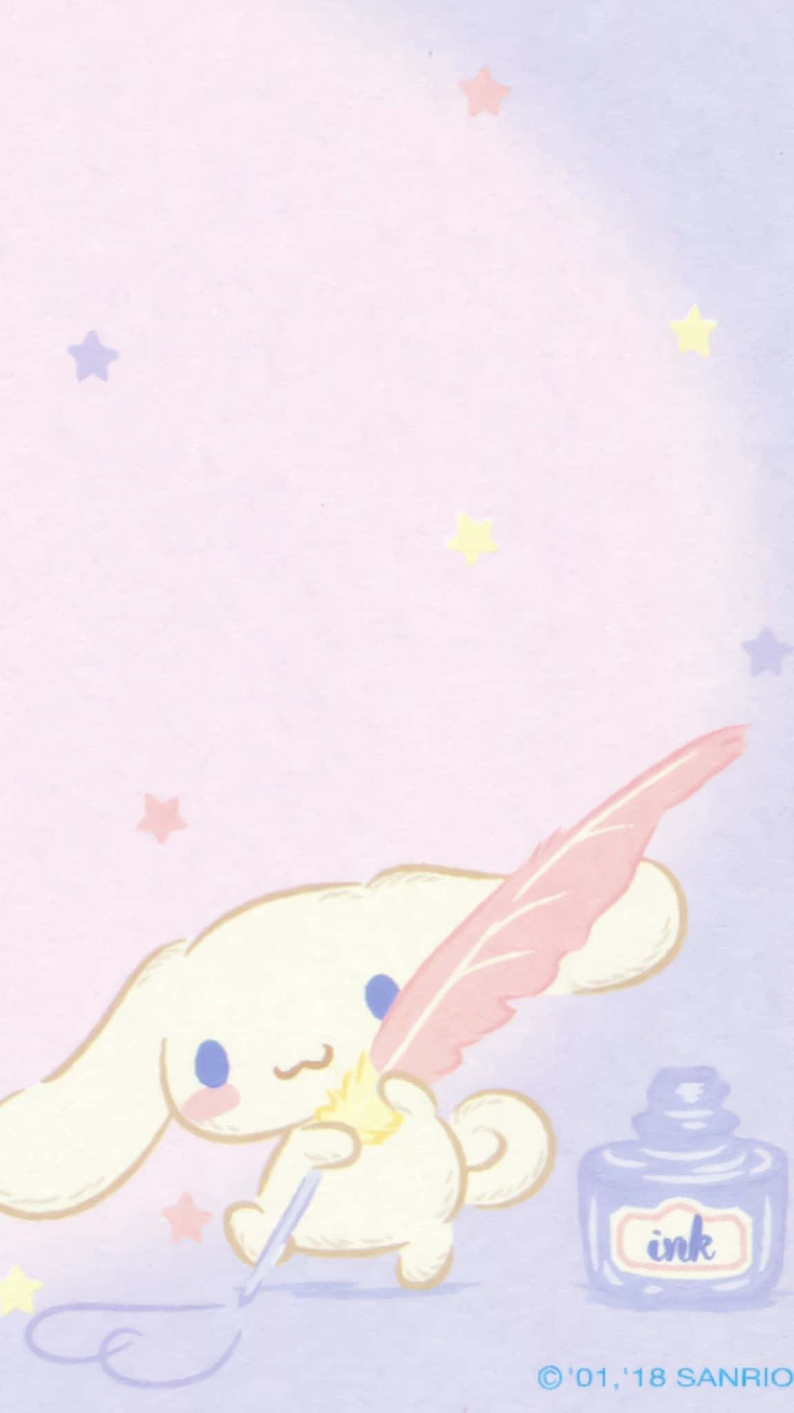 Cinnamoroll Sanrio, white bunny, blue eyes, Full HD Phone Wallpaper
