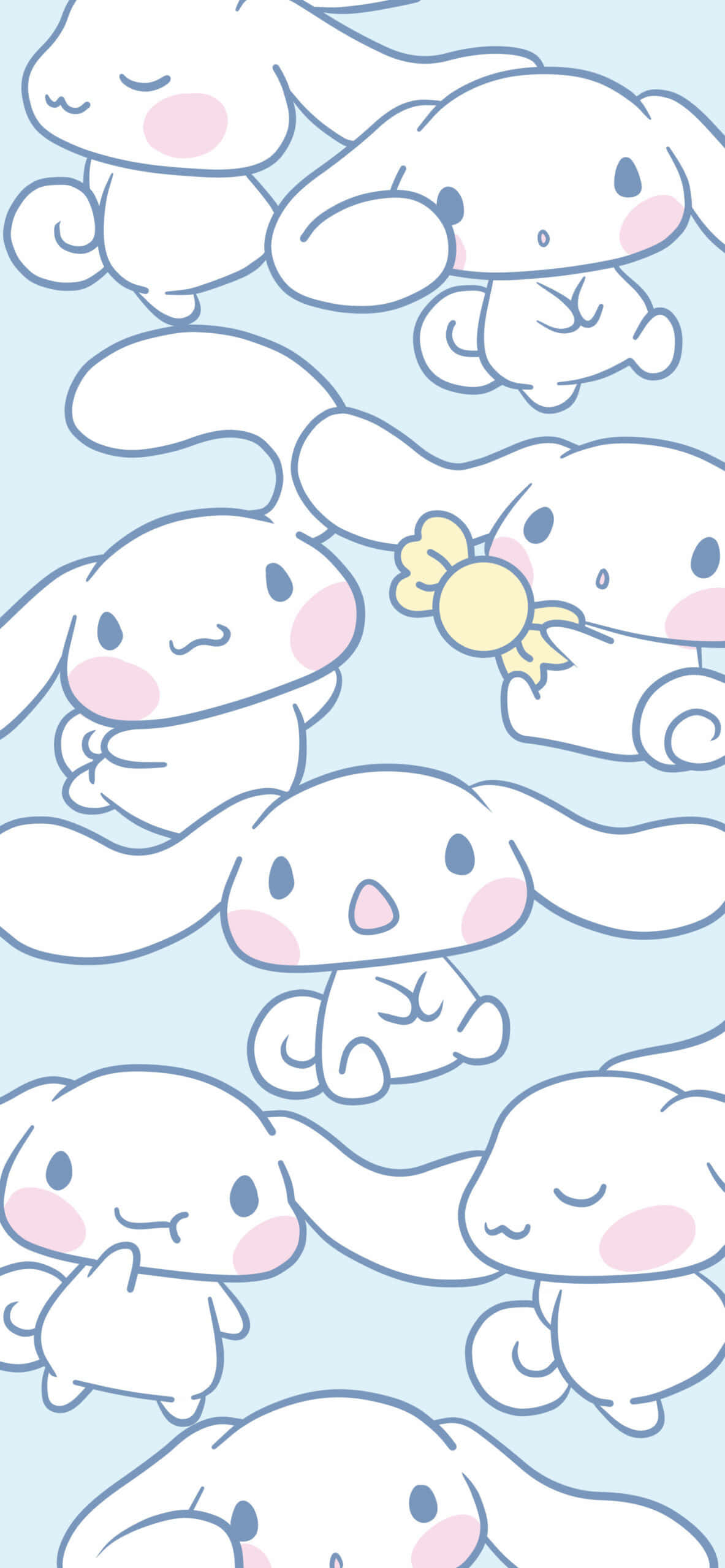 Cinnamoroll, Sanrio, white bunny, 2K Phone Wallpaper