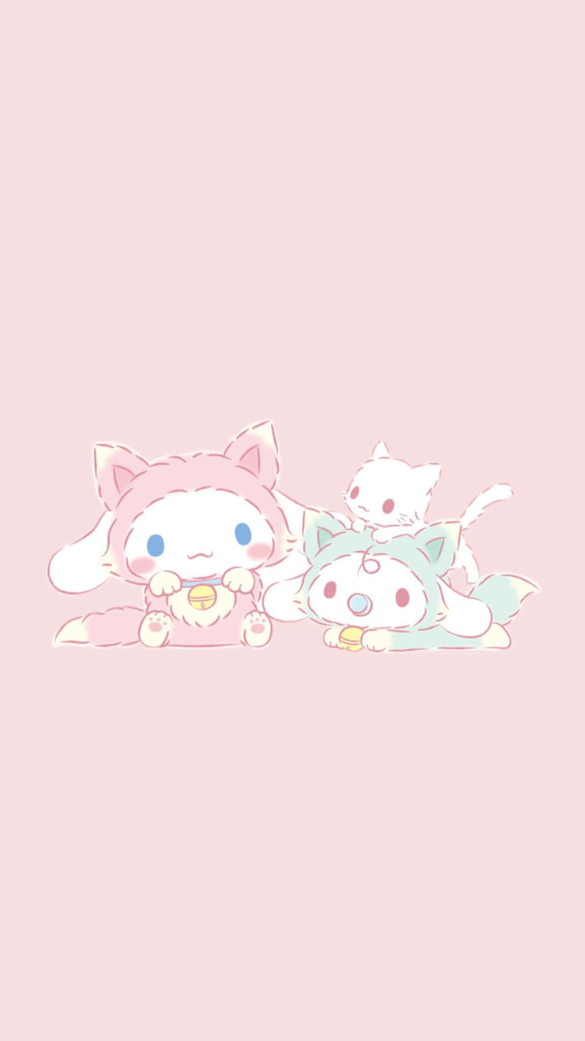 Cinnamoroll, Sanrio, pastel animal costumes, Full HD Phone Wallpaper
