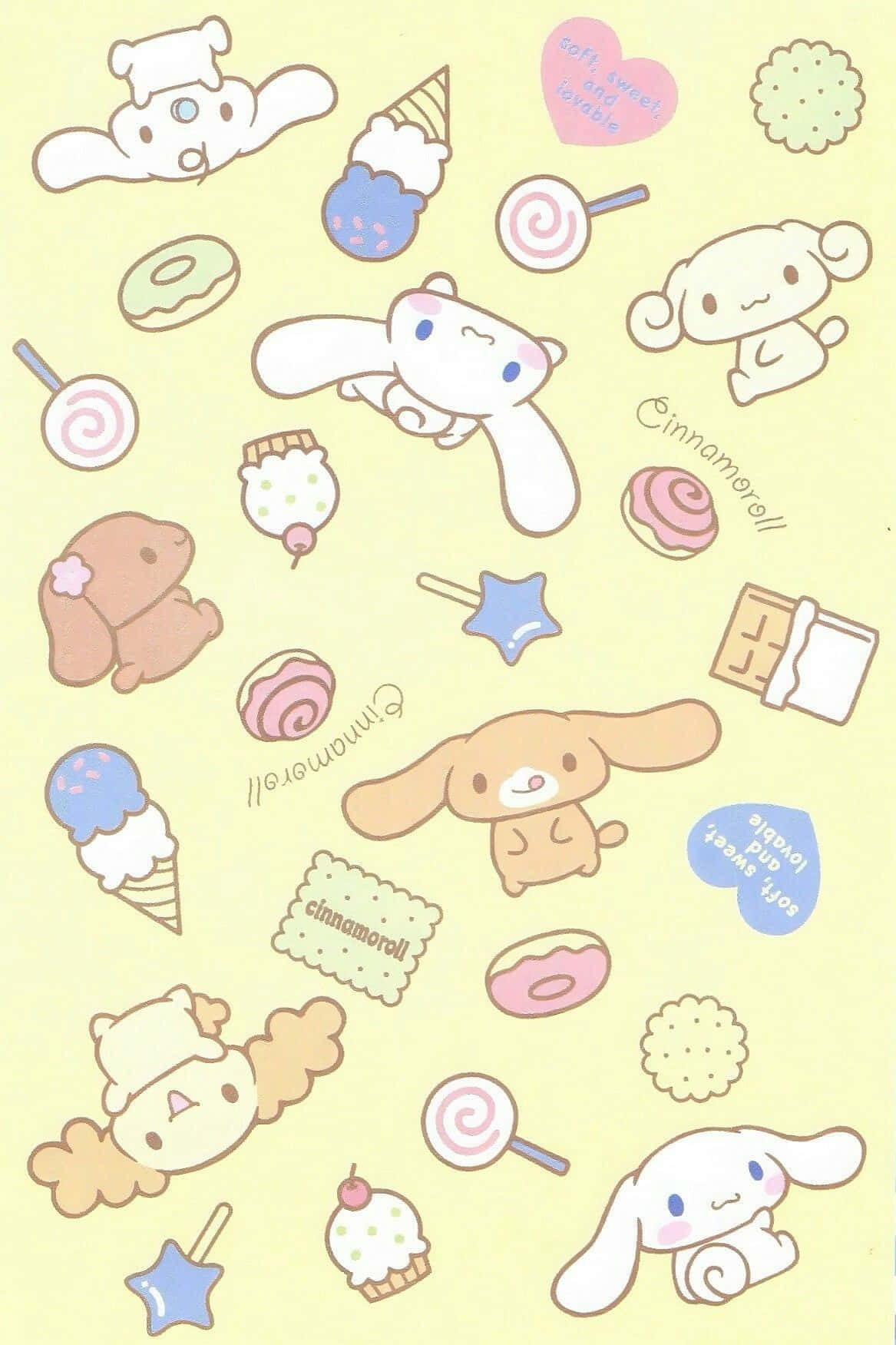 Cinnamoroll, Sanrio, pastel-colored, HD Phone Wallpaper