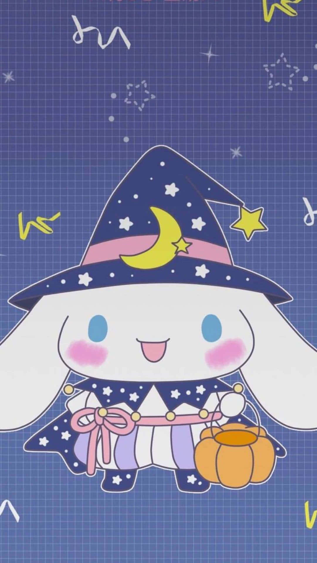 Cinnamoroll, Sanrio, starry witch hat, Full HD Phone Wallpaper