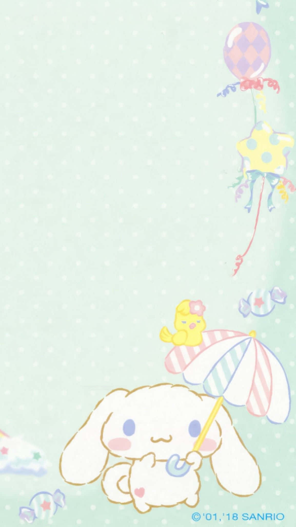 Cinnamoroll, Sanrio, white bunny, Full HD Phone Wallpaper