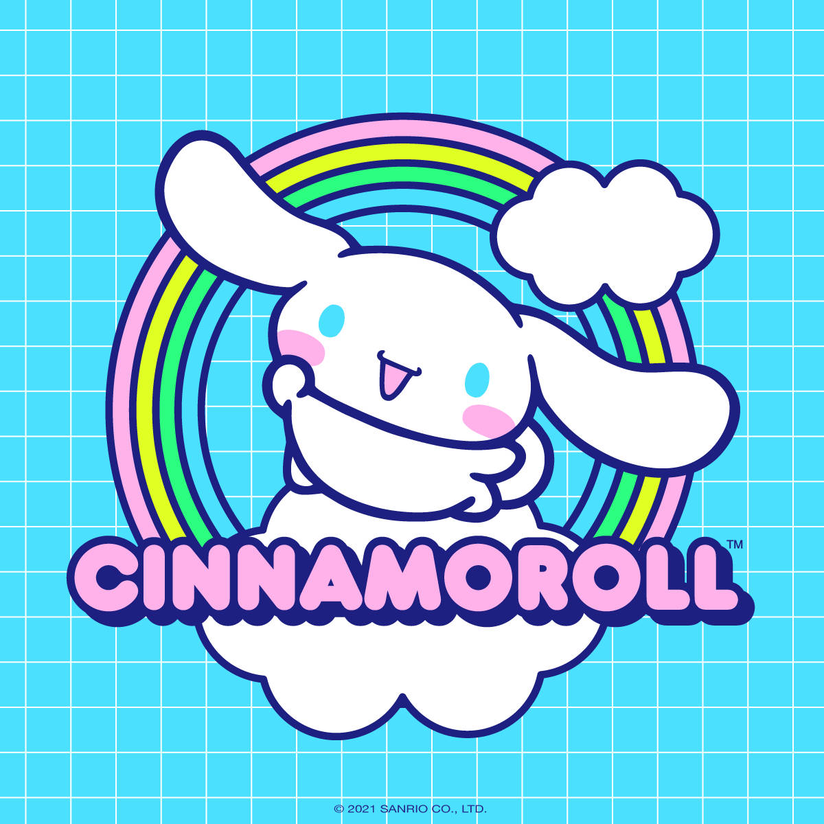 Cinnamoroll, rainbow, cloud, SD Desktop Wallpaper