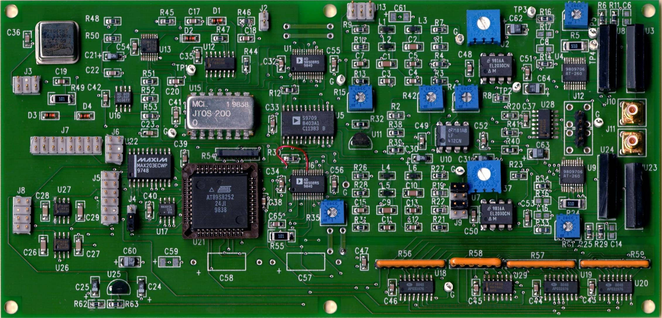 circuit board, green, chips, Full HD Desktop Wallpaper