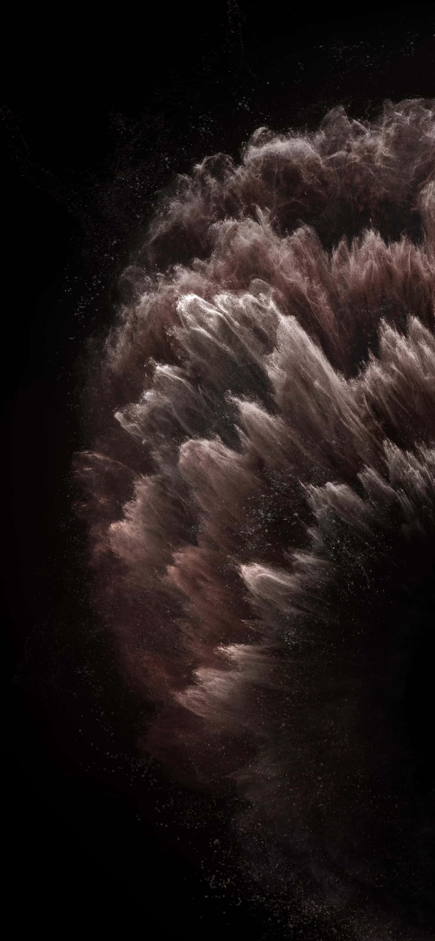 Professional iPhone, dark purple, white cosmic dust, 2K Phone Wallpaper