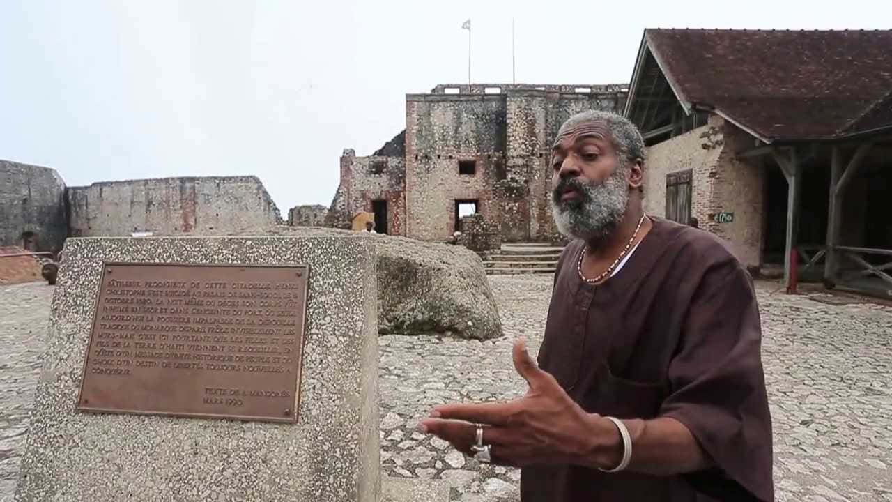 Citadelle Laferriere, gray beard, historical stone plaque, HD Desktop Wallpaper