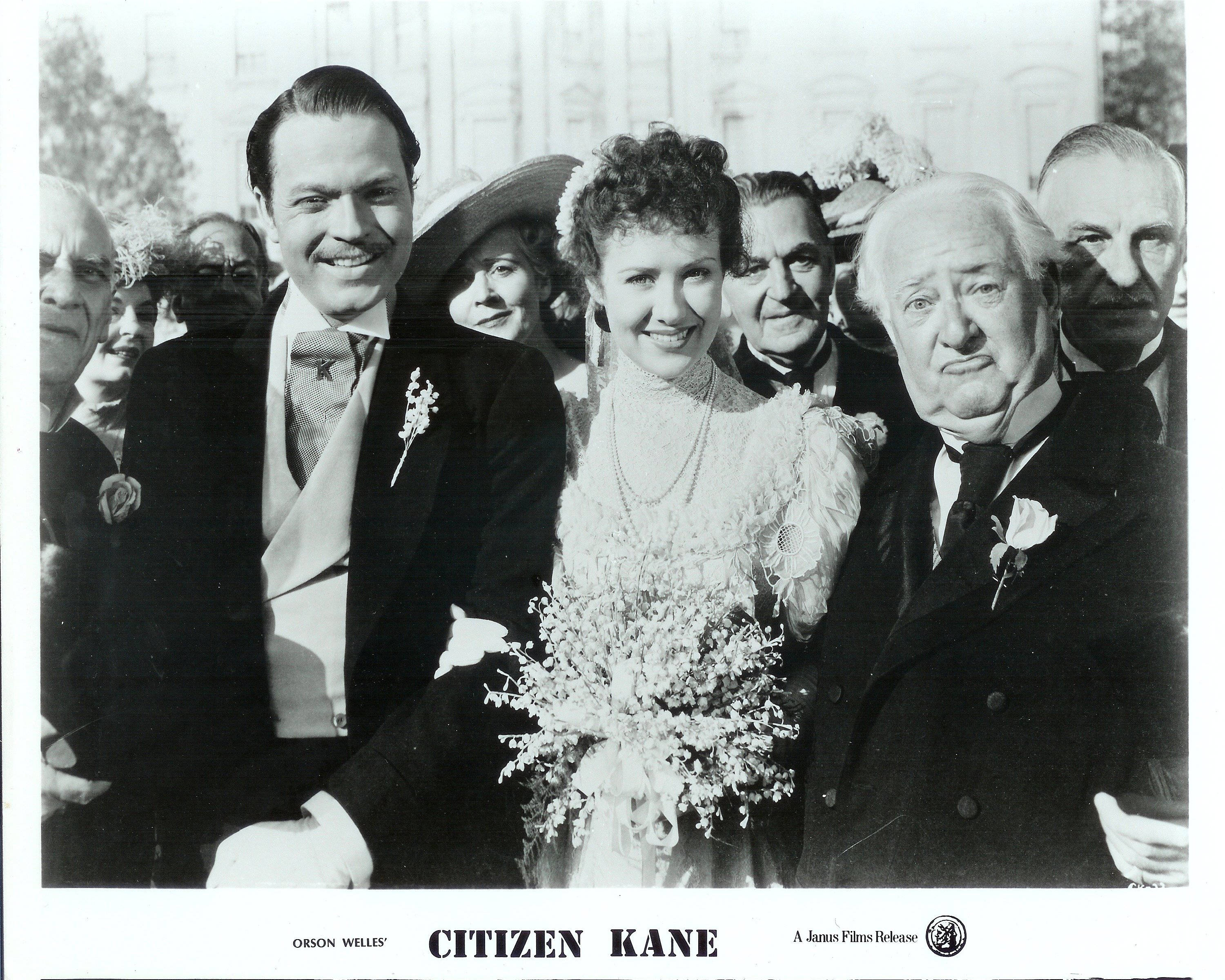 Citizen Kane, wedding, black and white film still, 2K Desktop Wallpaper