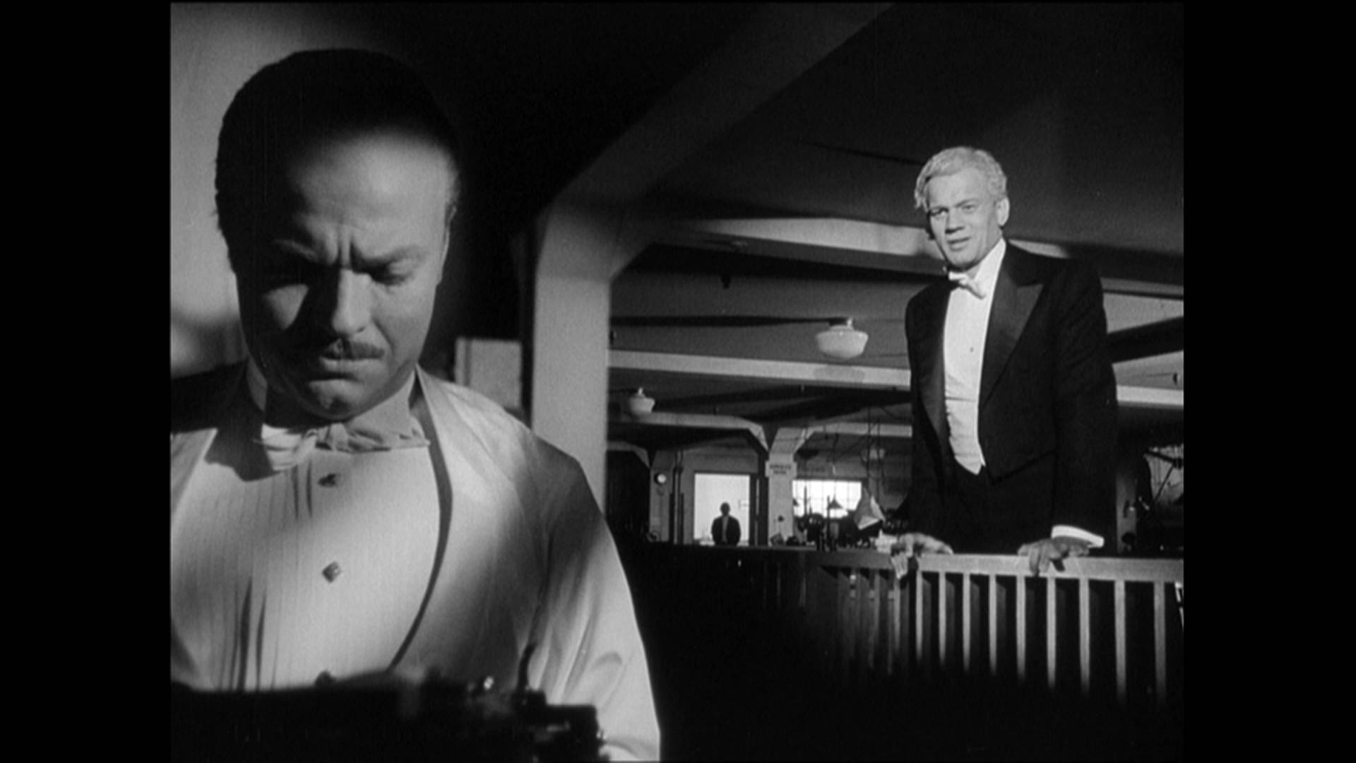 Citizen Kane, tuxedos, dimly lit indoor setting, Full HD Desktop Wallpaper