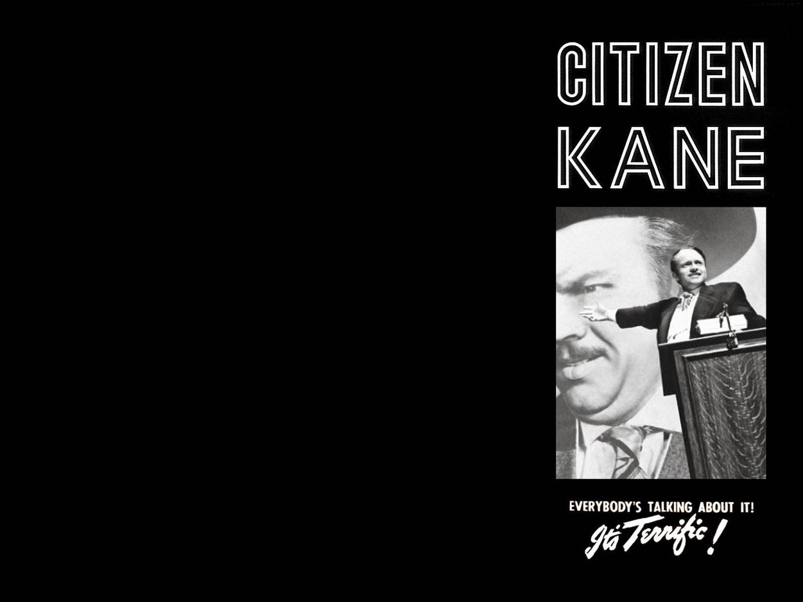 Citizen Kane, black and white, vintage movie poster, HD Desktop Wallpaper
