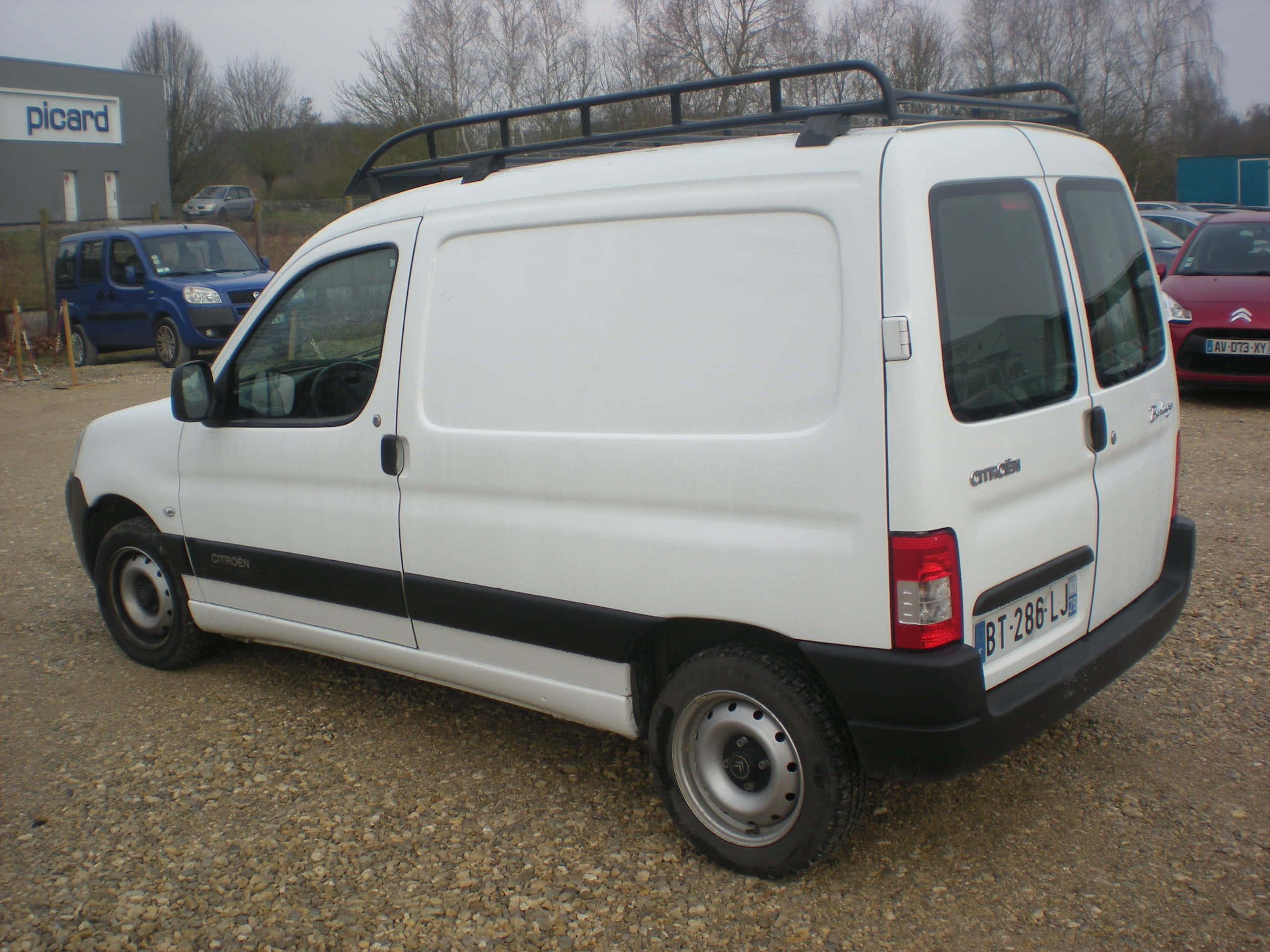 Citroen Berlingo, white, roof rack, 2K Desktop Wallpaper