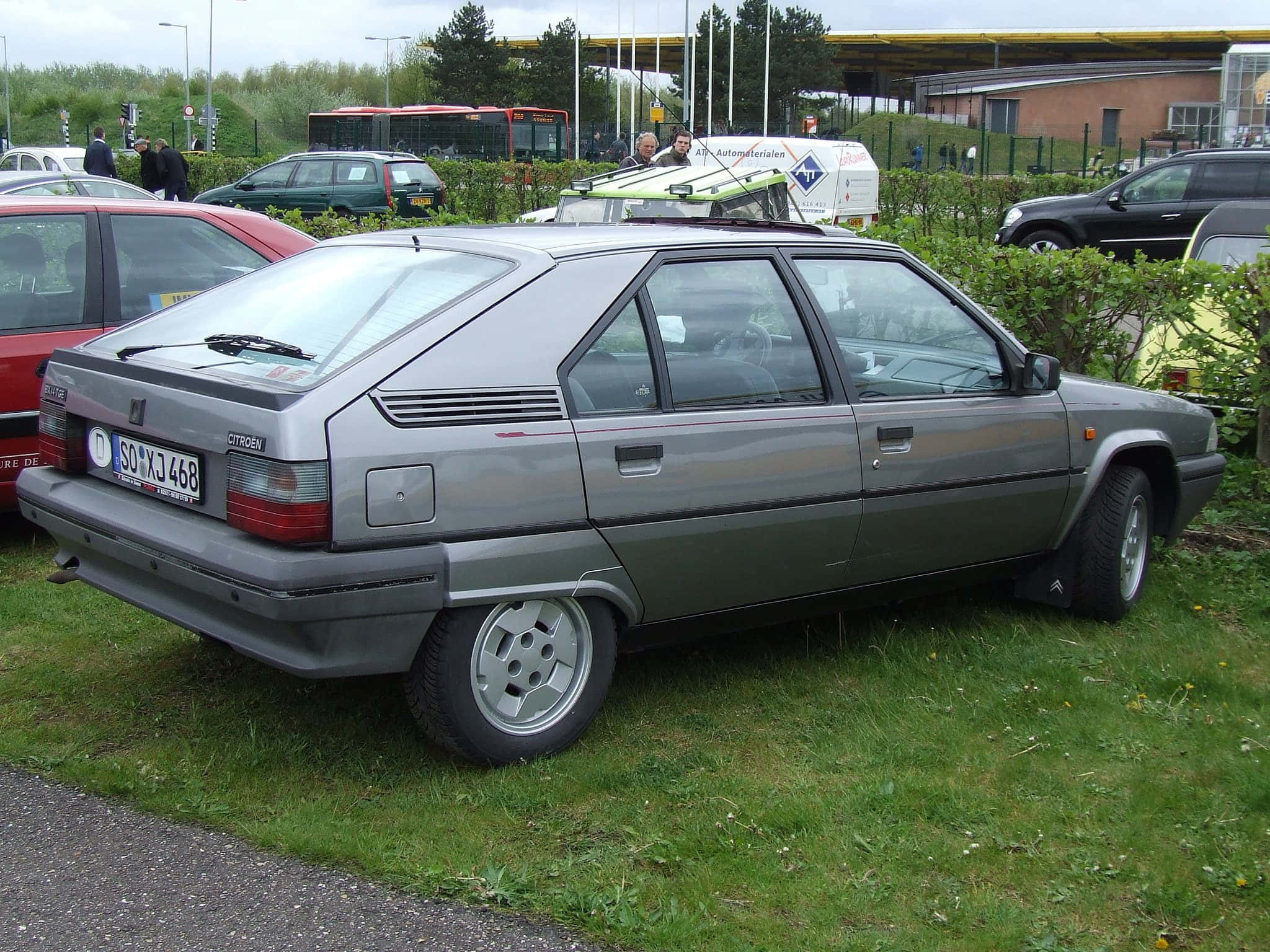Citroen BX, silver, hatchback, Full HD Desktop Wallpaper