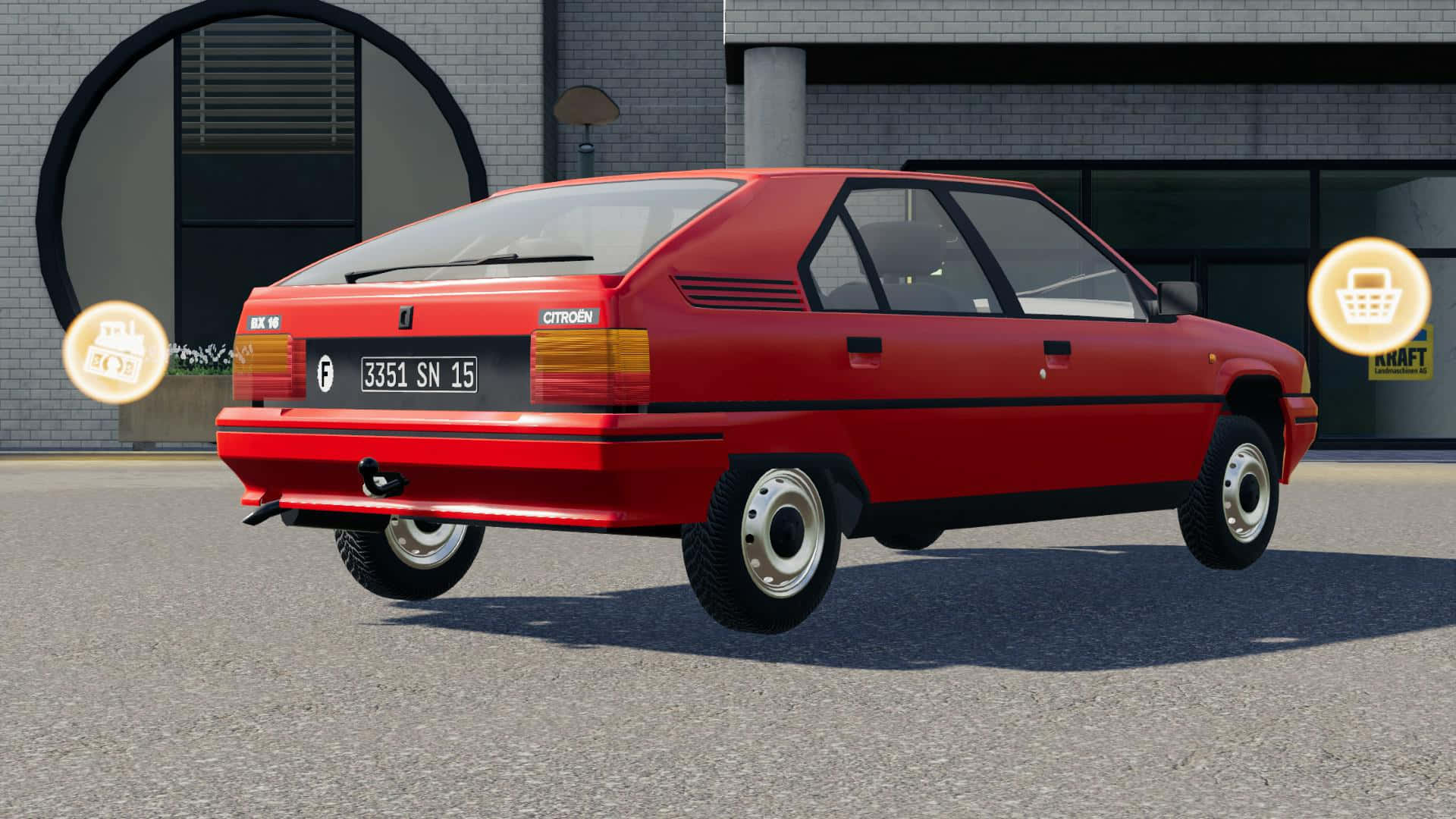 Citroen Bx, 19 GT, vibrant red, Full HD Desktop Wallpaper
