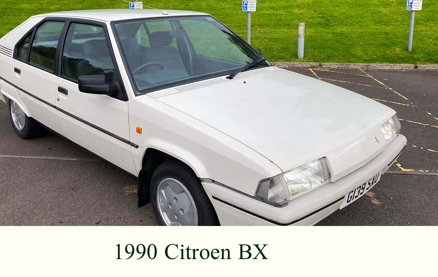 Citroen BX, 1990 Citroen BX, pristine white, HD Desktop Wallpaper