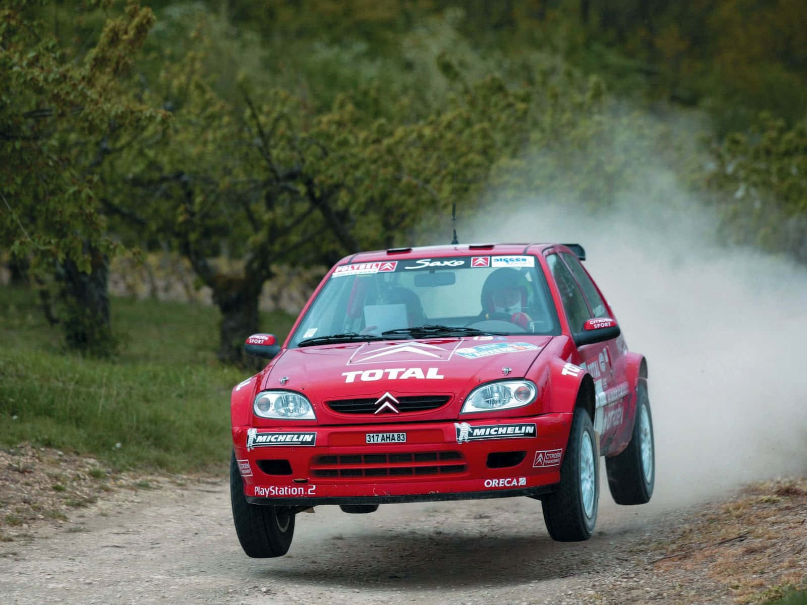 Citroen C2 Super 1600, red, rally car, HD Desktop Wallpaper