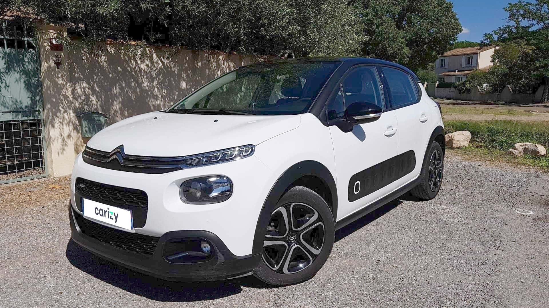Citroen C3, white, gravel, Full HD Desktop Wallpaper