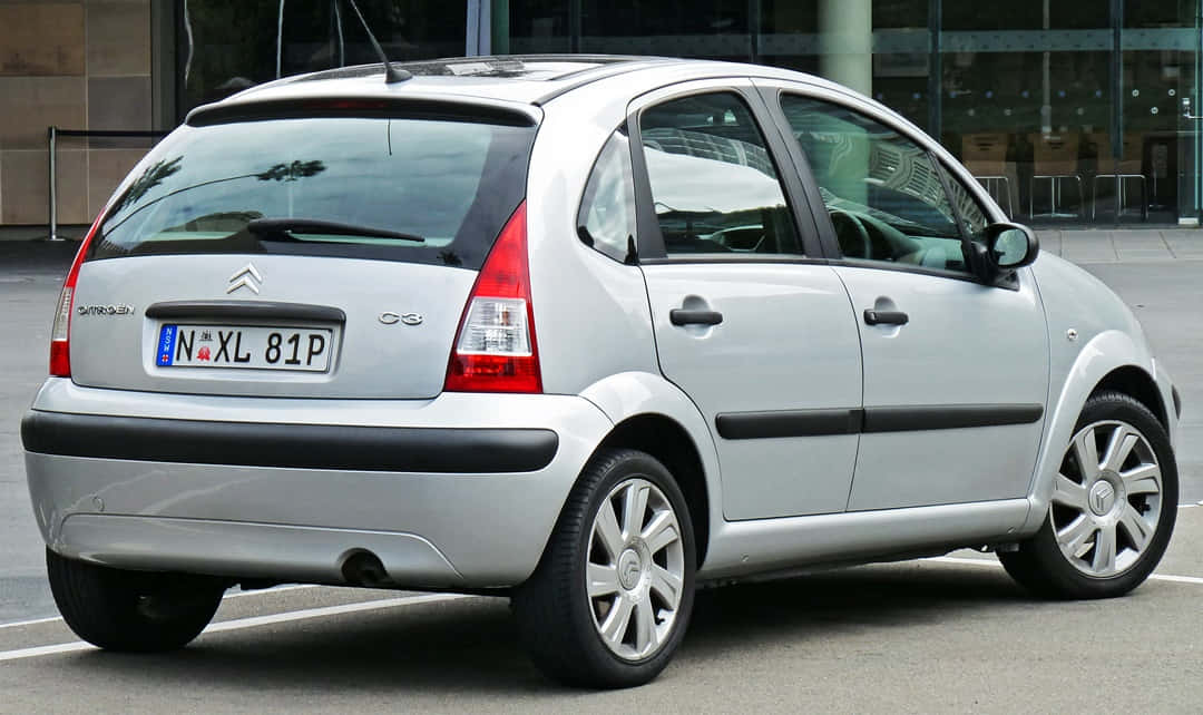 Citroen C3, silver, hatchback, SD Desktop Wallpaper
