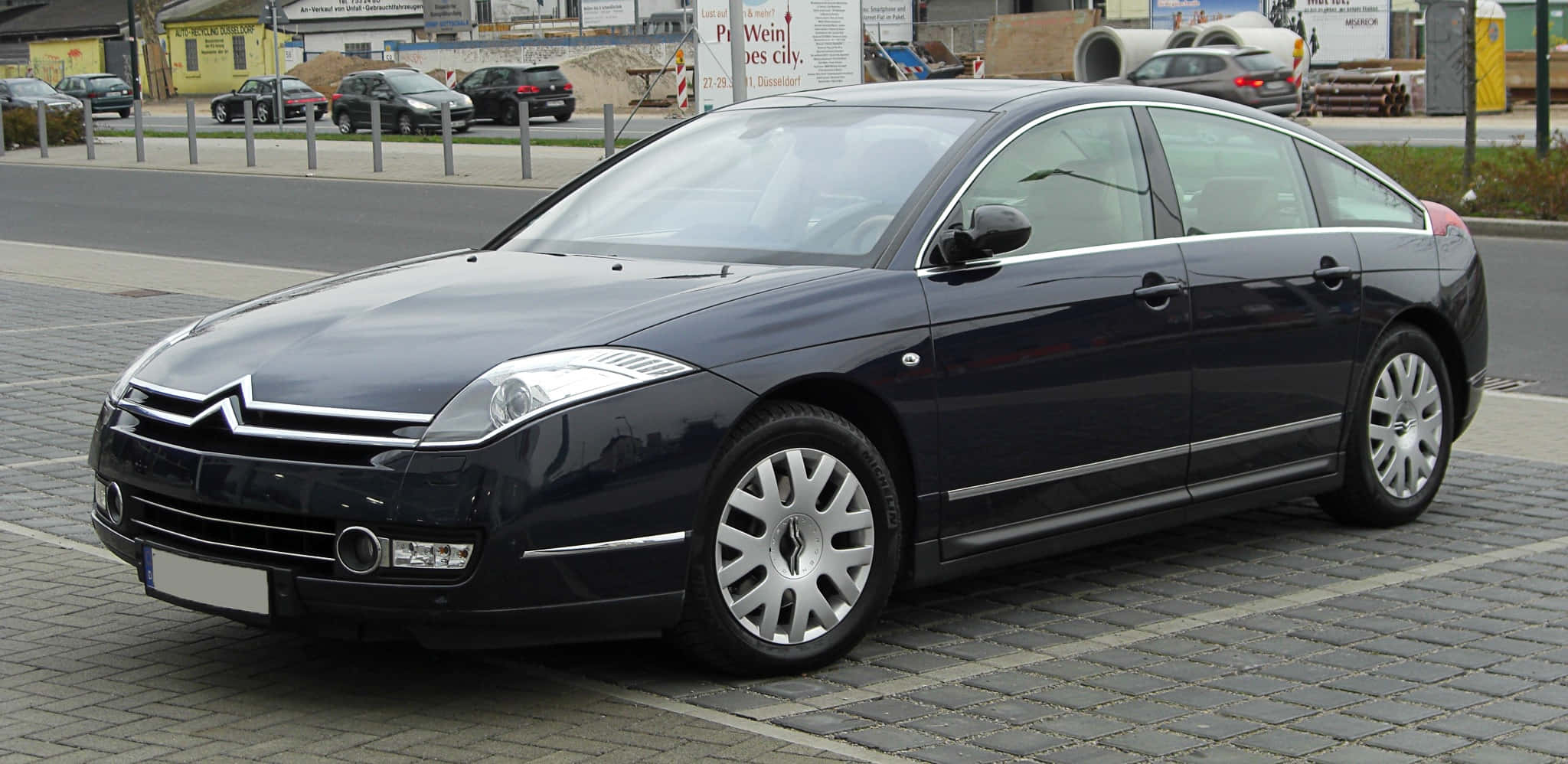 Citroen C6, black, dark blue, Full HD Desktop Wallpaper