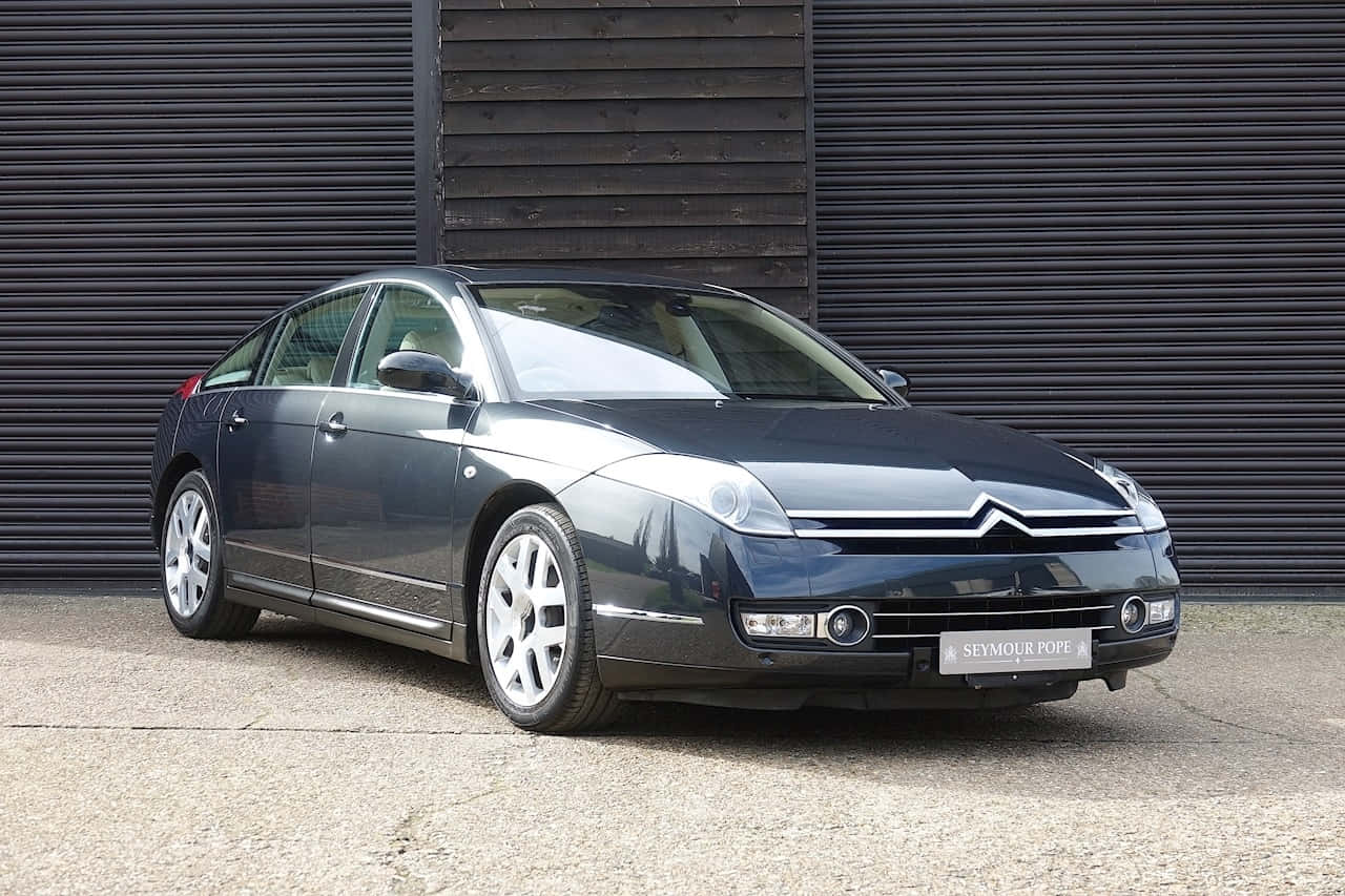 Citroen C6, luxury sedan, dark gray, HD Desktop Wallpaper