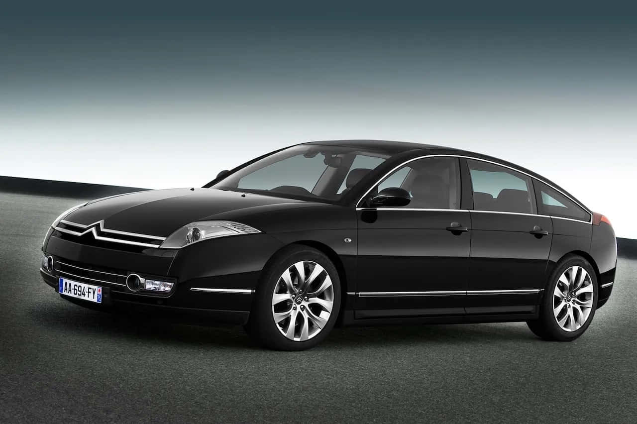 Citroen C6, Executive Sedan, black, HD Desktop Wallpaper