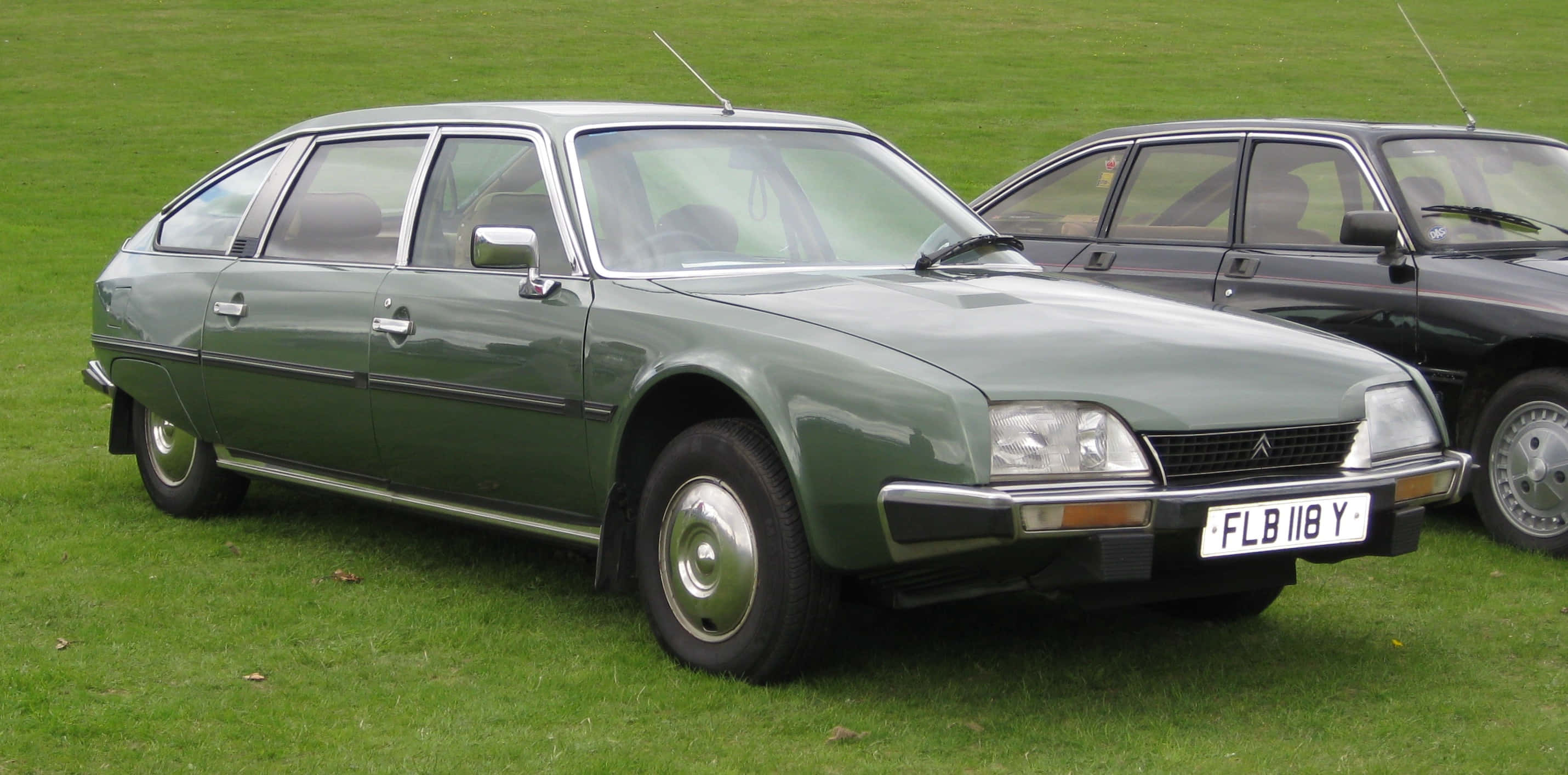 Citroen Cx, green, estate car, 2K Desktop Wallpaper