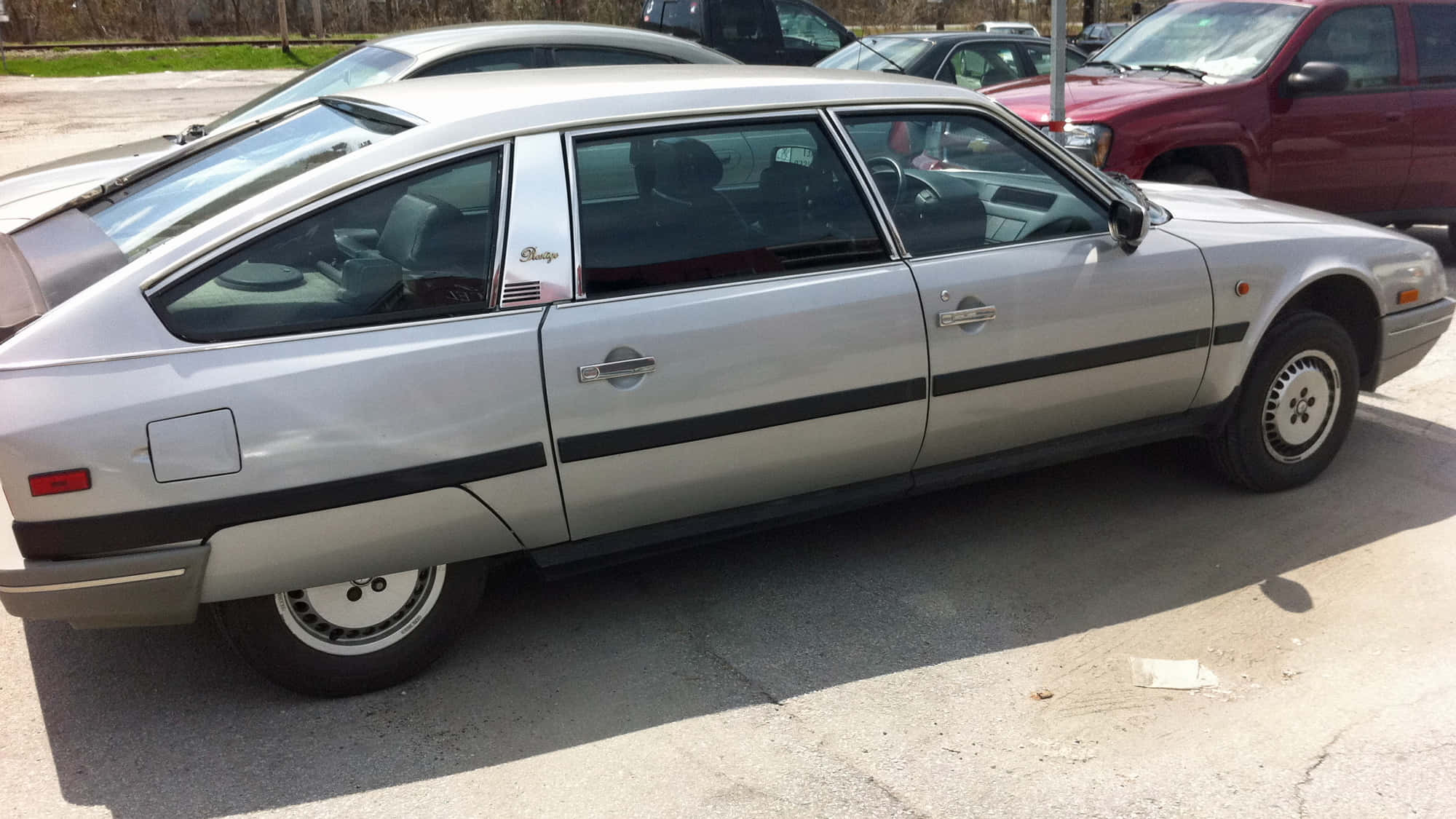 Citroen Cx, silver, black trim, Full HD Desktop Wallpaper