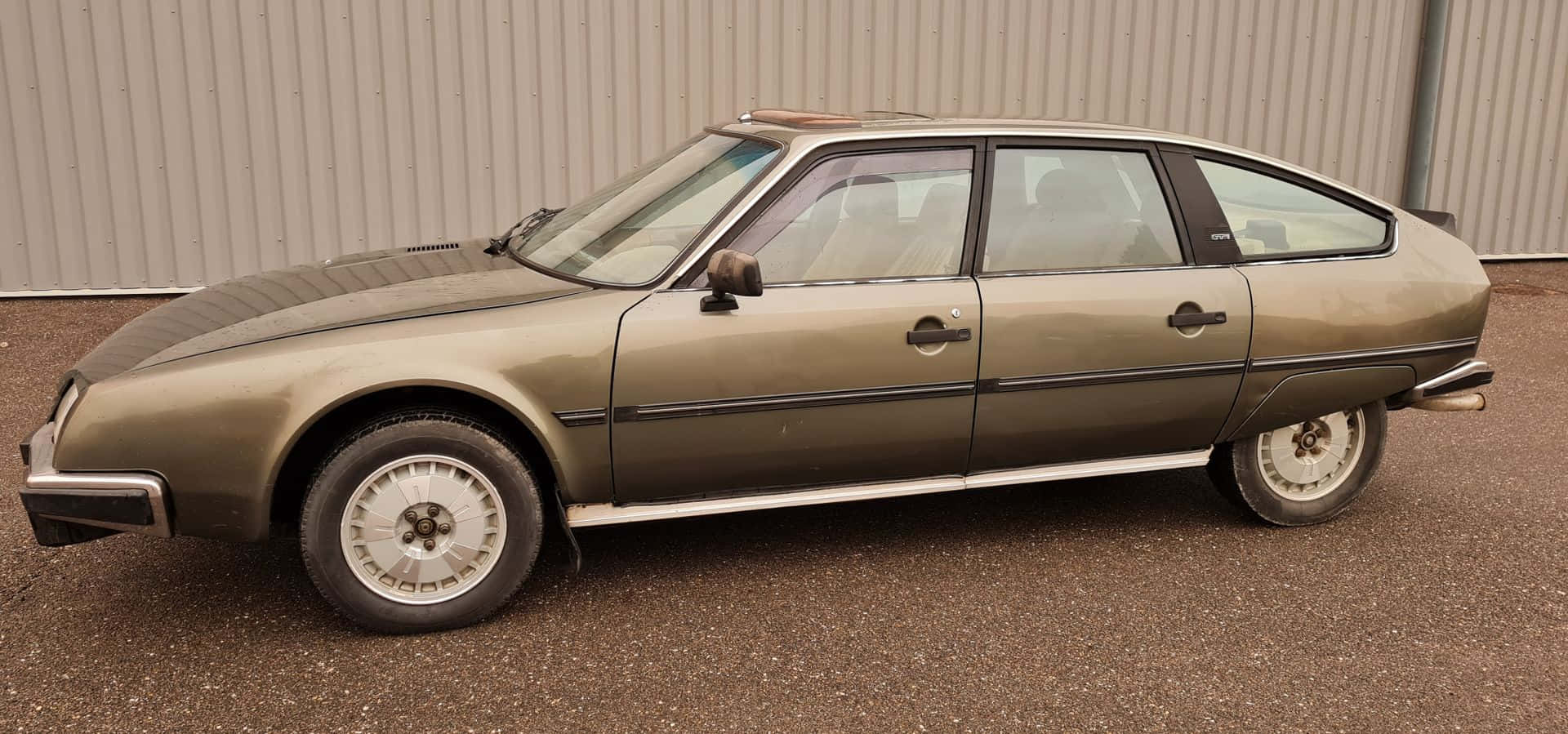 Citroen Cx, olive green, sedan, Full HD Desktop Wallpaper