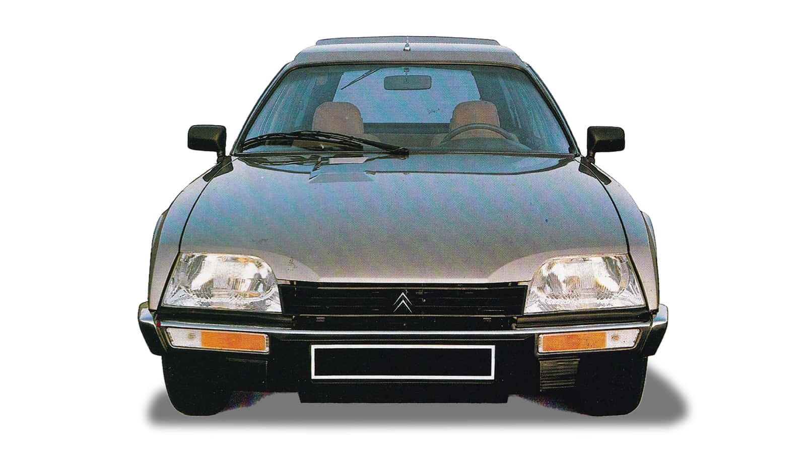 Citroen CX, silver, front view, HD Desktop Wallpaper