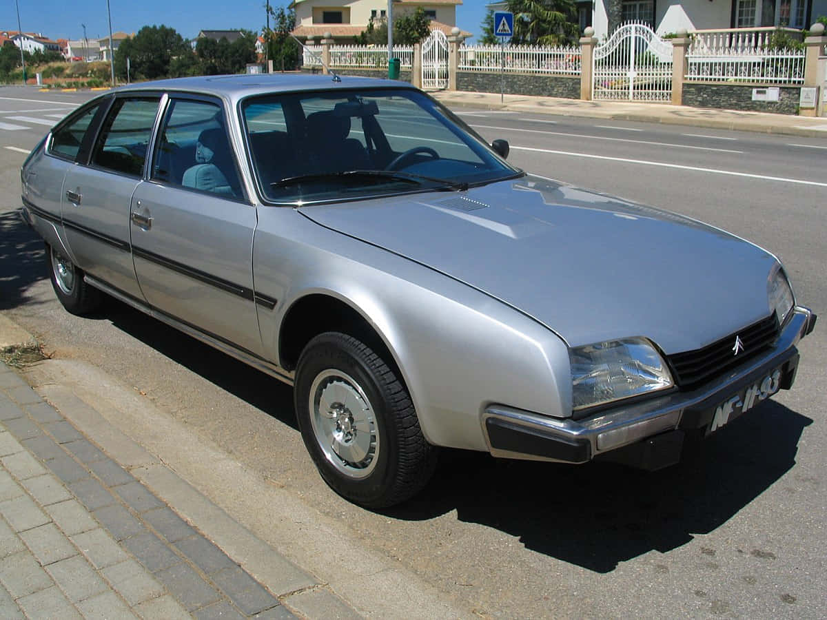 Citroen Cx, silver, sedan, SD Desktop Wallpaper