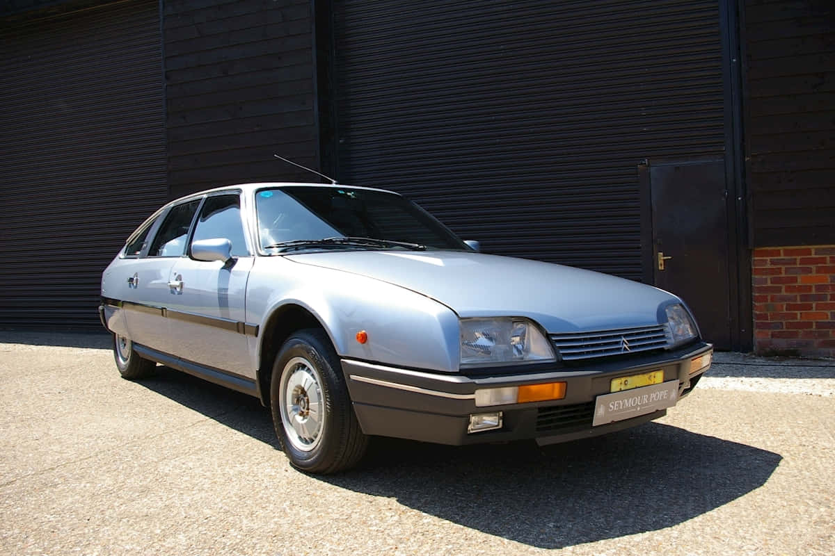 Citroen CX, silver, gravel, SD Desktop Wallpaper
