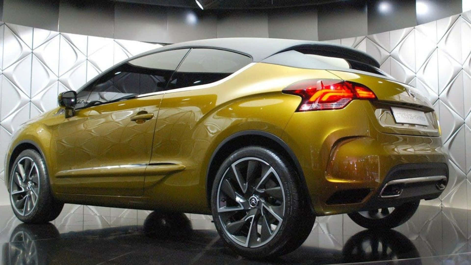 Citroen DS High Rider, gleaming gold, black accents, Full HD Desktop Wallpaper