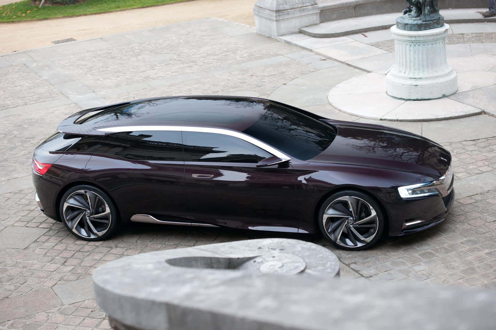 Citroen Numero 9 Concept, dark purple, silver accents, Full HD Desktop Wallpaper