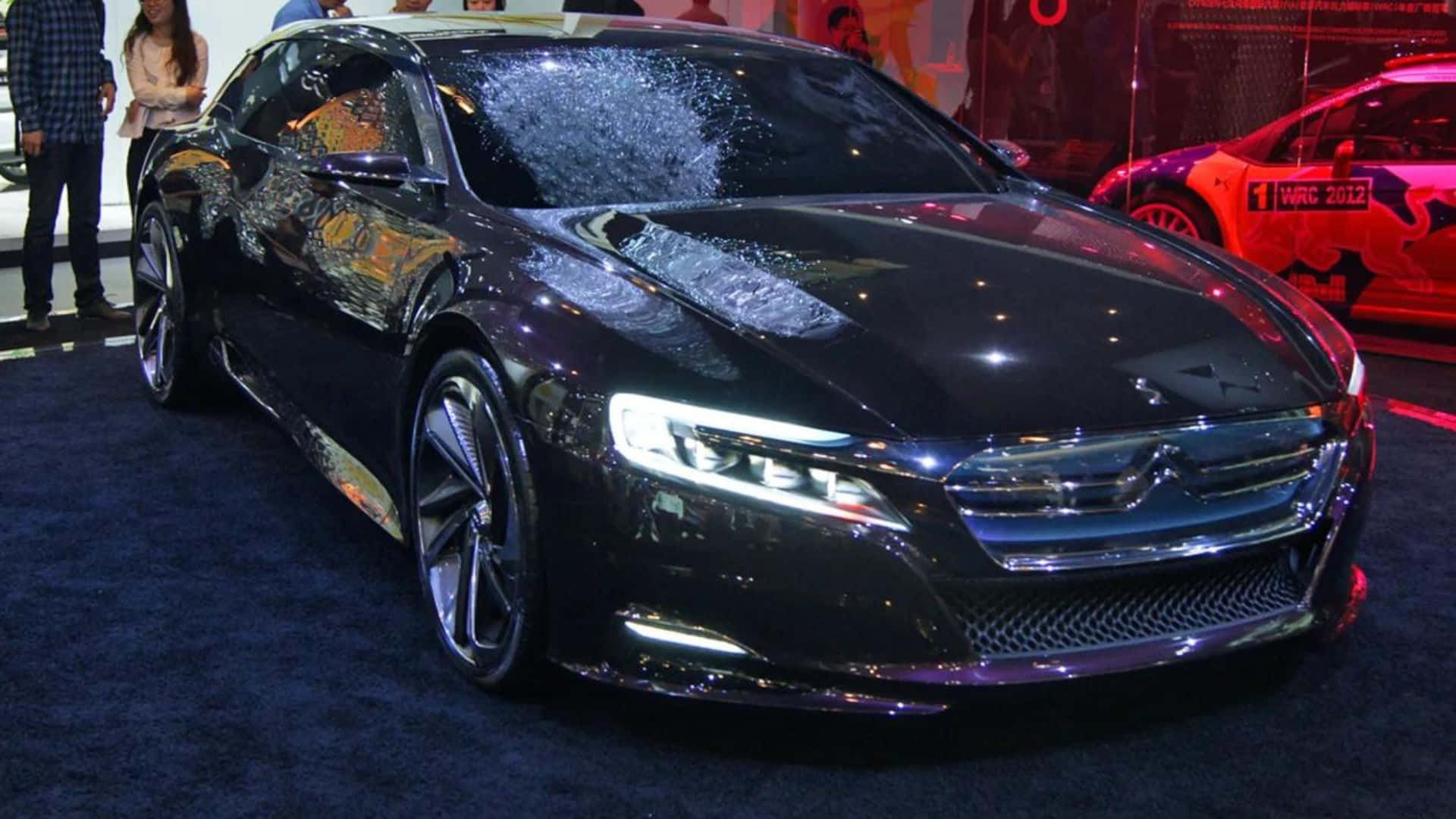 Citroen Numero 9 Concept, black, blue carpet, Full HD Desktop Wallpaper