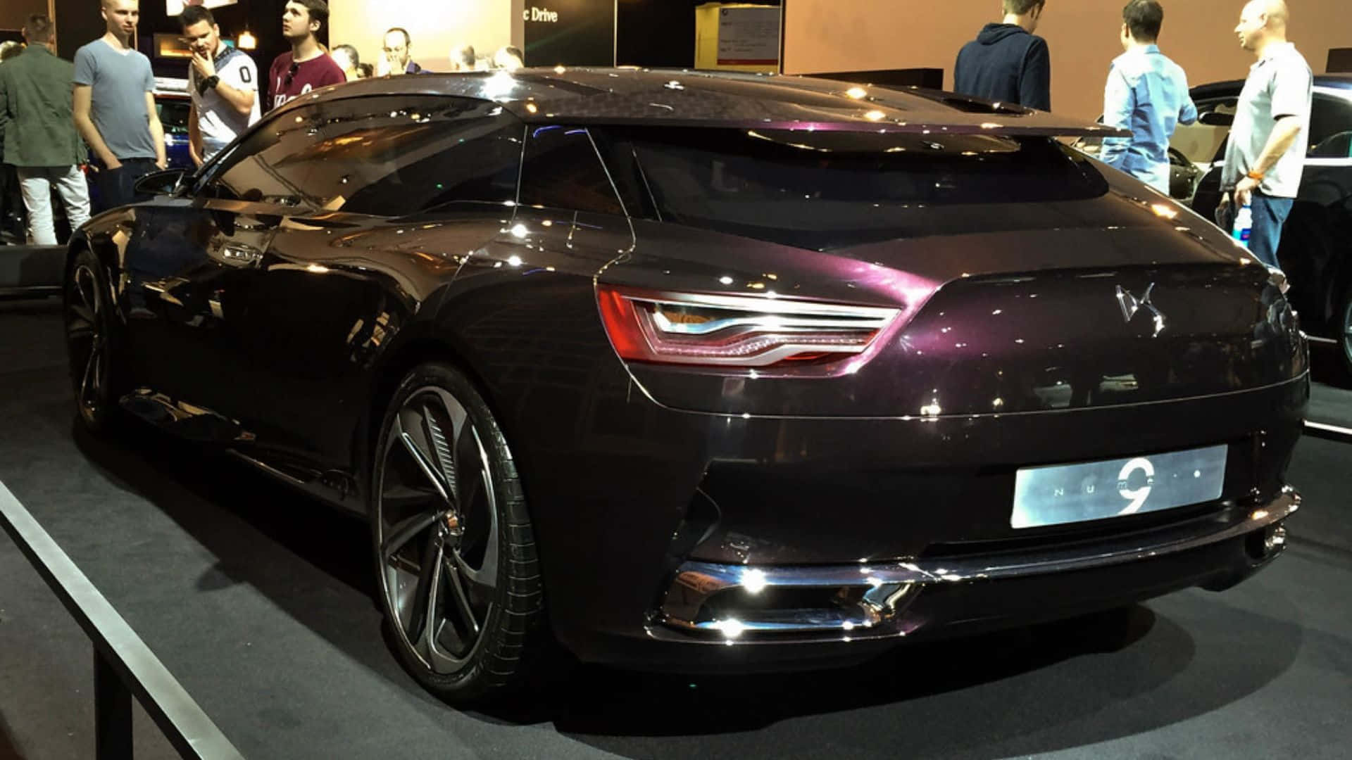 Citroen Numero 9 Concept, glossy dark purple, sleek curves, Full HD Desktop Wallpaper