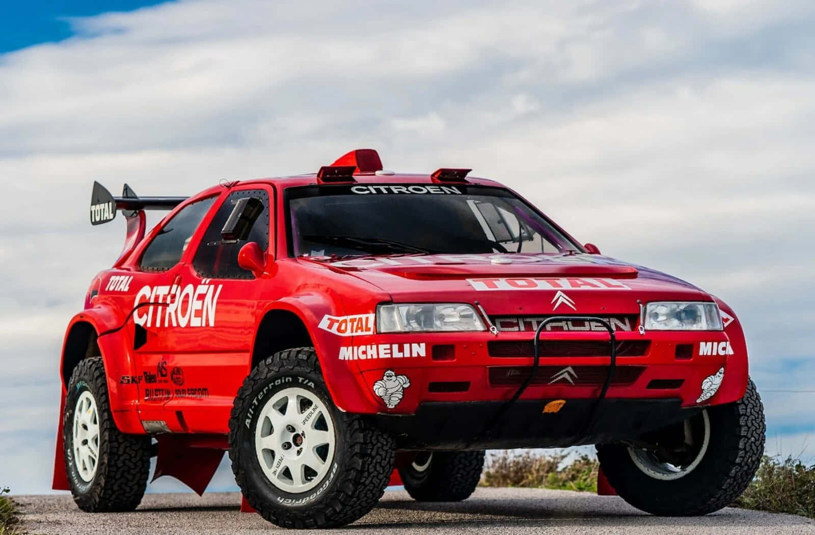 Citroen Zx, vibrant red, sponsor decals, HD Desktop Wallpaper