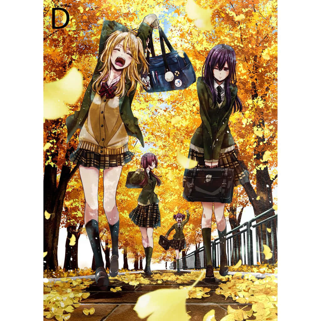 Citrus Anime, anime girls, school uniforms, SD Desktop Wallpaper