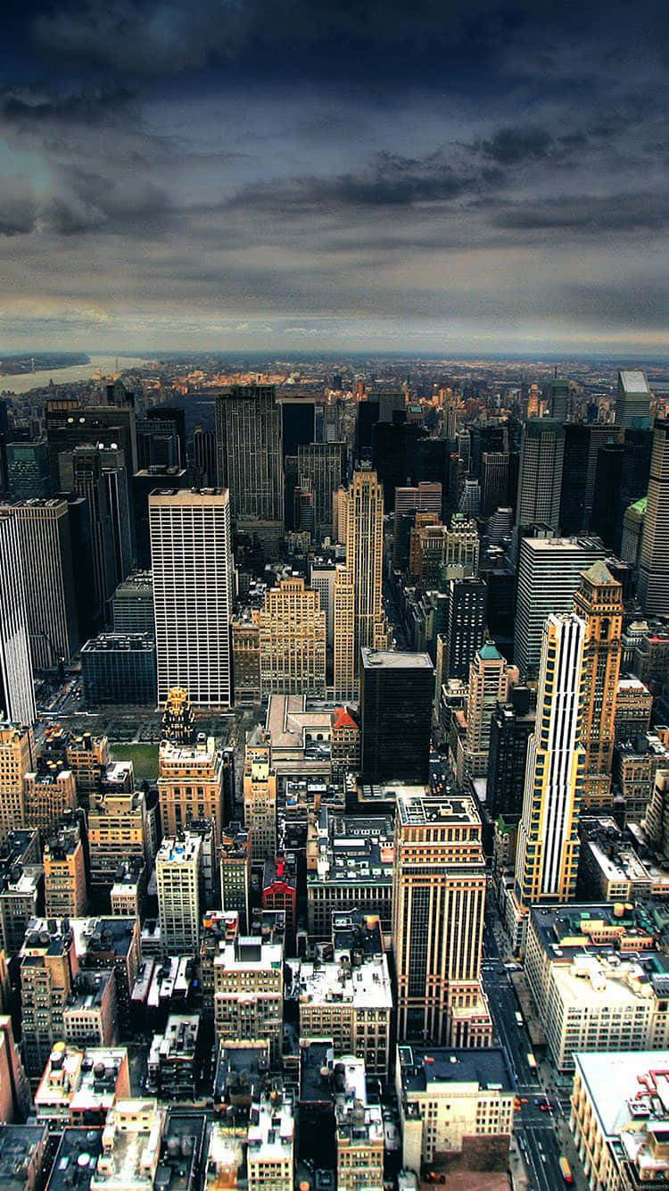 iPhone, City iPhone, urban skyline, HD Phone Wallpaper