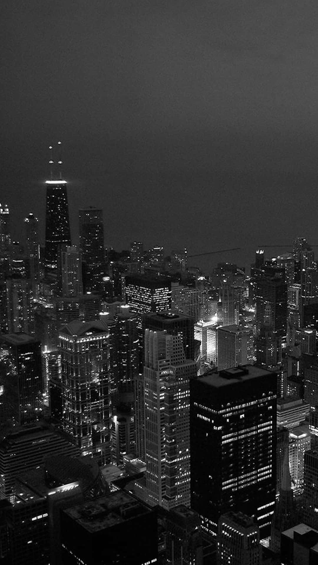 City iPhone, aerial view, dense city skyline, Full HD Phone Wallpaper