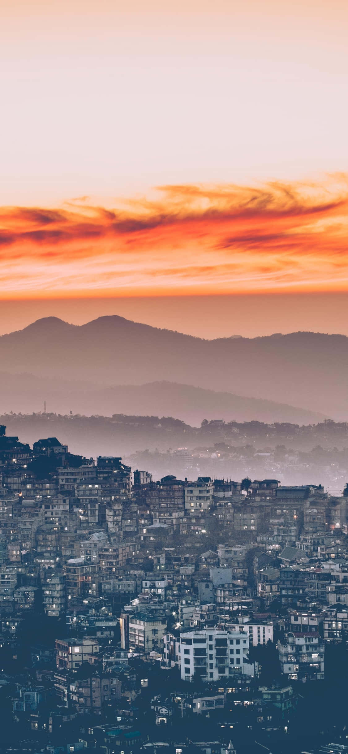 City Sunset iPhone, 1125 x 2436, sunset, Full HD Phone Wallpaper