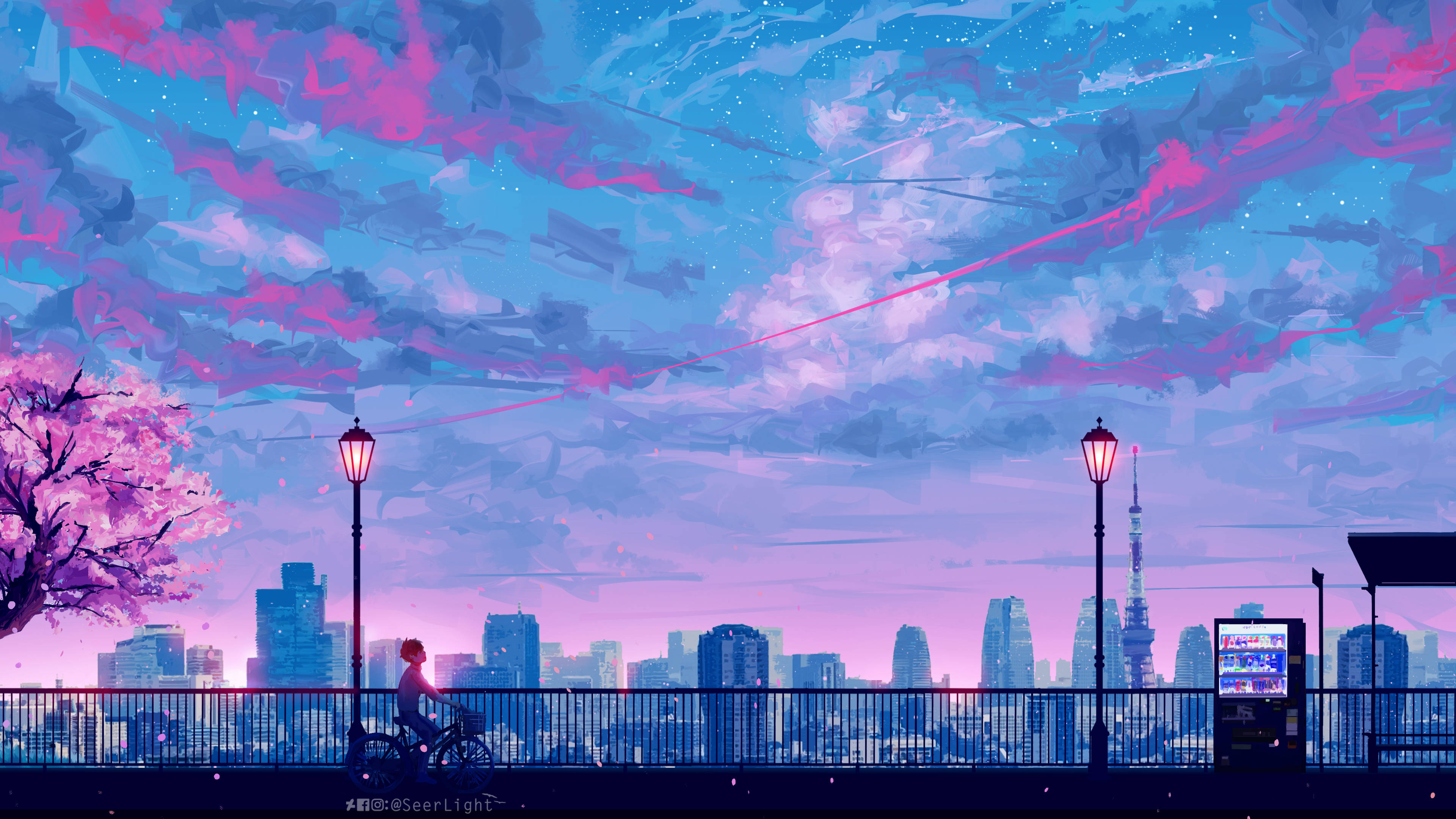 anime scenery, 4K, 3840 x 2160, 4K Desktop Wallpaper