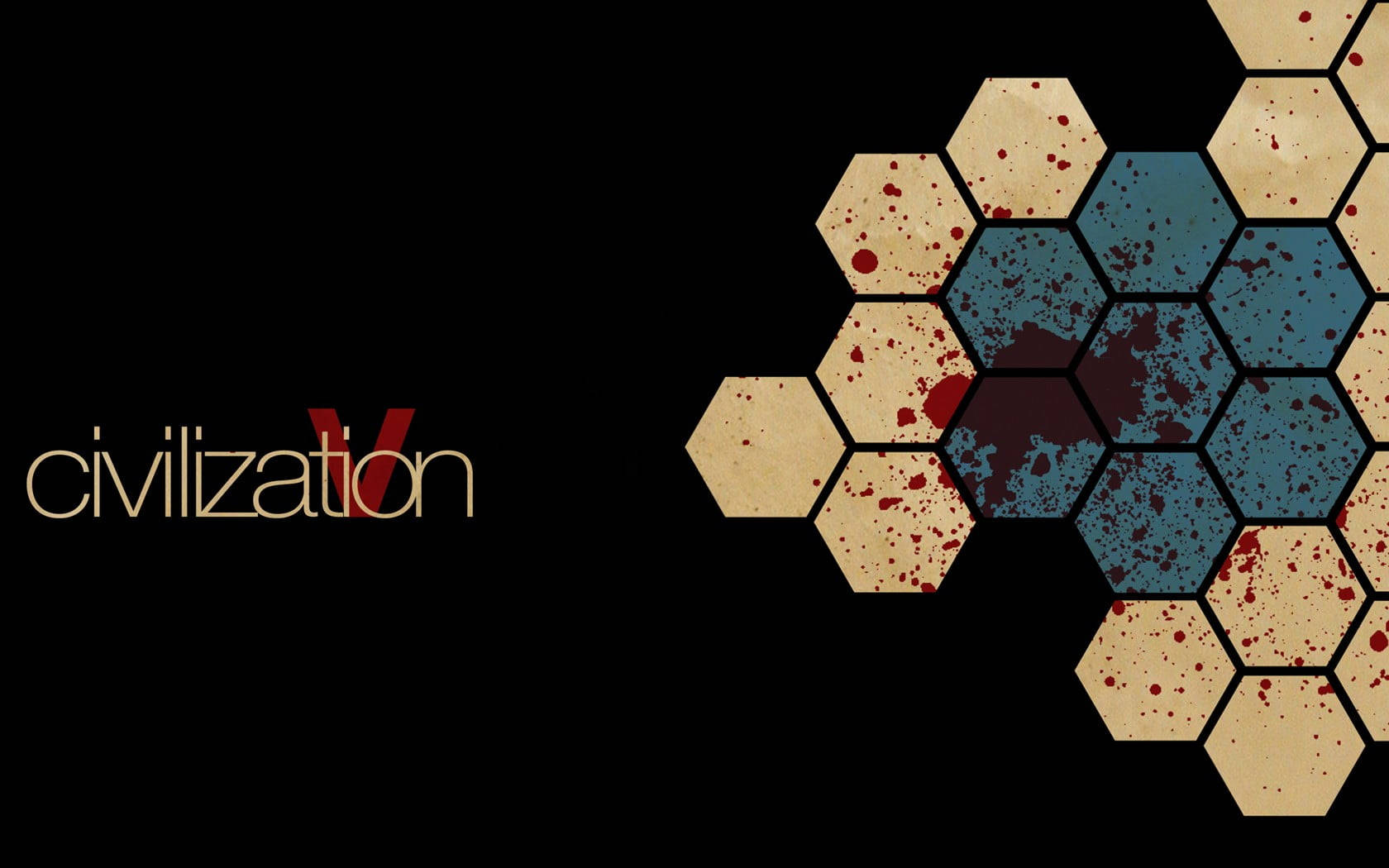 Civilization 5, gold, red, HD Desktop Wallpaper
