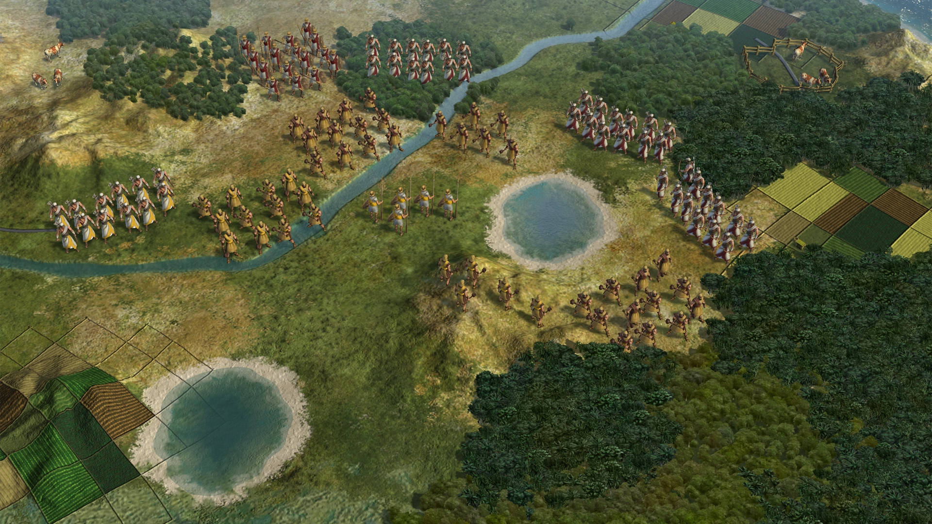 Civilization 5, ancient armies, colorful armor, Full HD Desktop Wallpaper