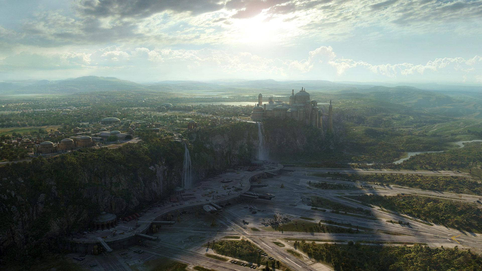 Civilization, castle, cliff, Full HD Desktop Wallpaper