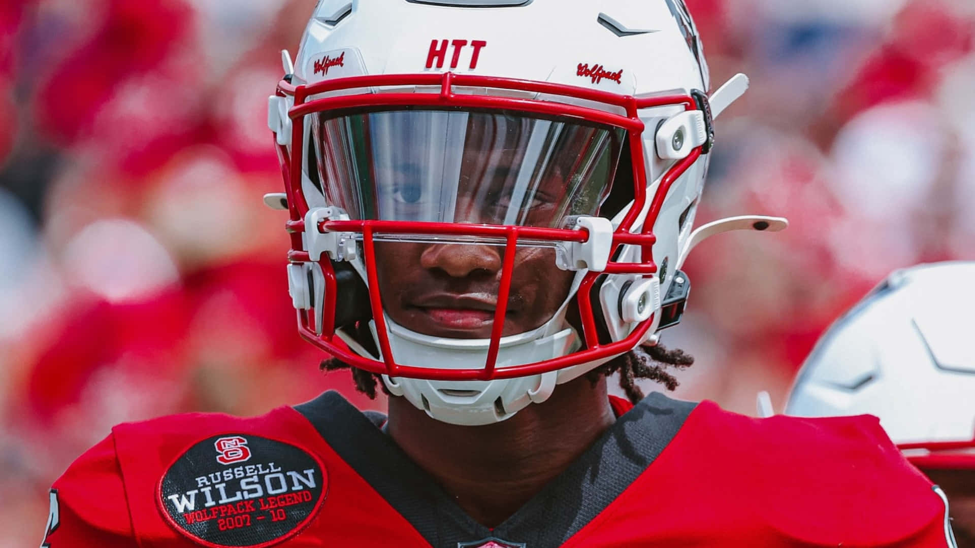 Cj Bailey, football helmet, white helmet, Full HD Desktop Wallpaper