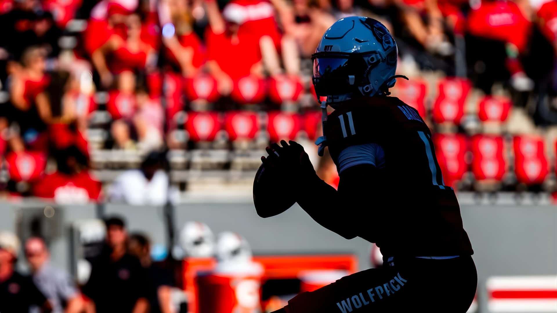 Cj Bailey, football quarterback, blue helmet, Full HD Desktop Wallpaper