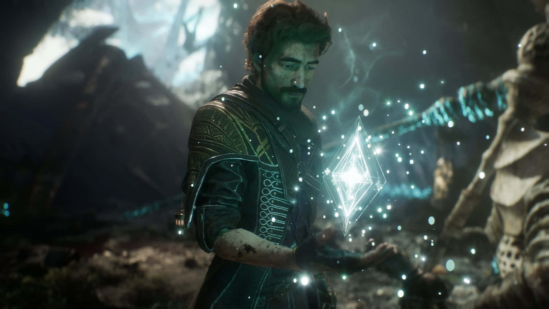 Clair Obscur Expedition 33, bearded man, ornate armor, Full HD Desktop Wallpaper